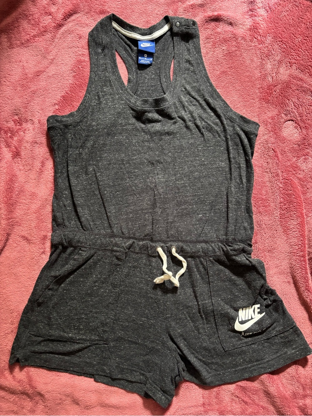 Nike Dark Gray Racerback One-Piece Romper